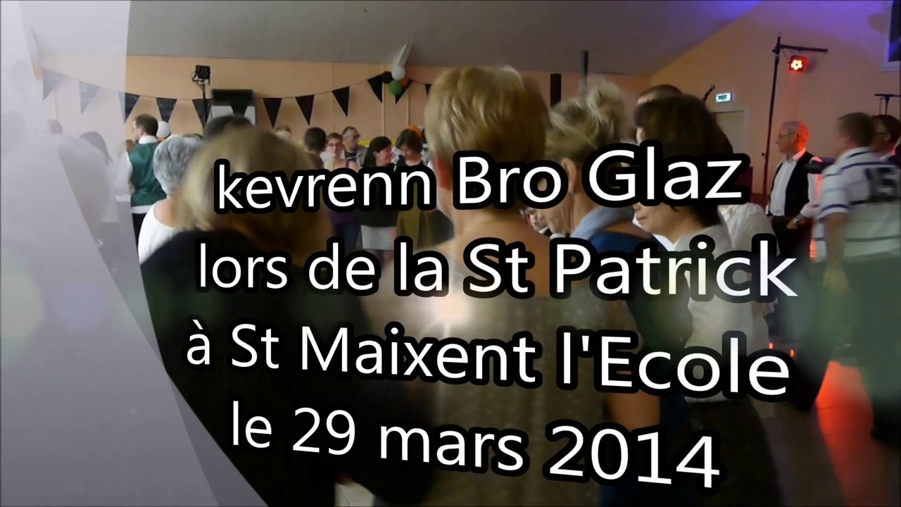 Kevrenn Bro Glaz  St Patrick à St Maixent l'Ecole le 29 mars 2014