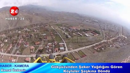 Gökyüzünden Şeker Yağdığını Gören Köylüler Şaşkına Döndü