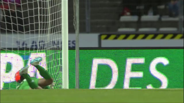 But Florian RASPENTINO (30ème) - Evian TG FC - SC Bastia - (2-1) - 12/04/14 - (ETG-SCB)