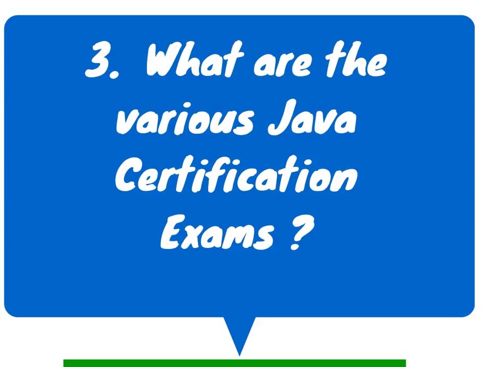 3 Things You Need To Know About Java Certification Exam