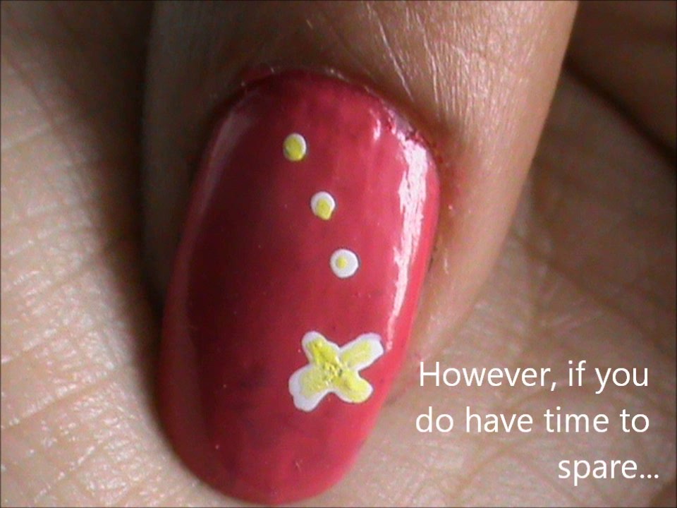 ONE MINUTE NAIL ART tutorial !!!