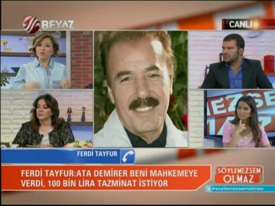 Ferdi Tayfur Beyaz tv'ye telefonla bağlandı.