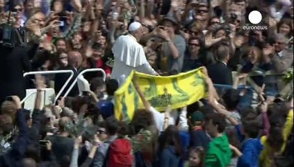 Le pape François célèbre l'entrée dans la Semaine sainte