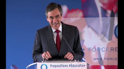 F.Fillon présente ses propositions sur l'Éducation