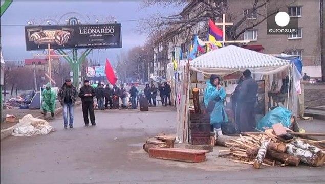 Prorrusos toman el Ayuntamiento de Mariúpol, en el sureste de Ucrania
