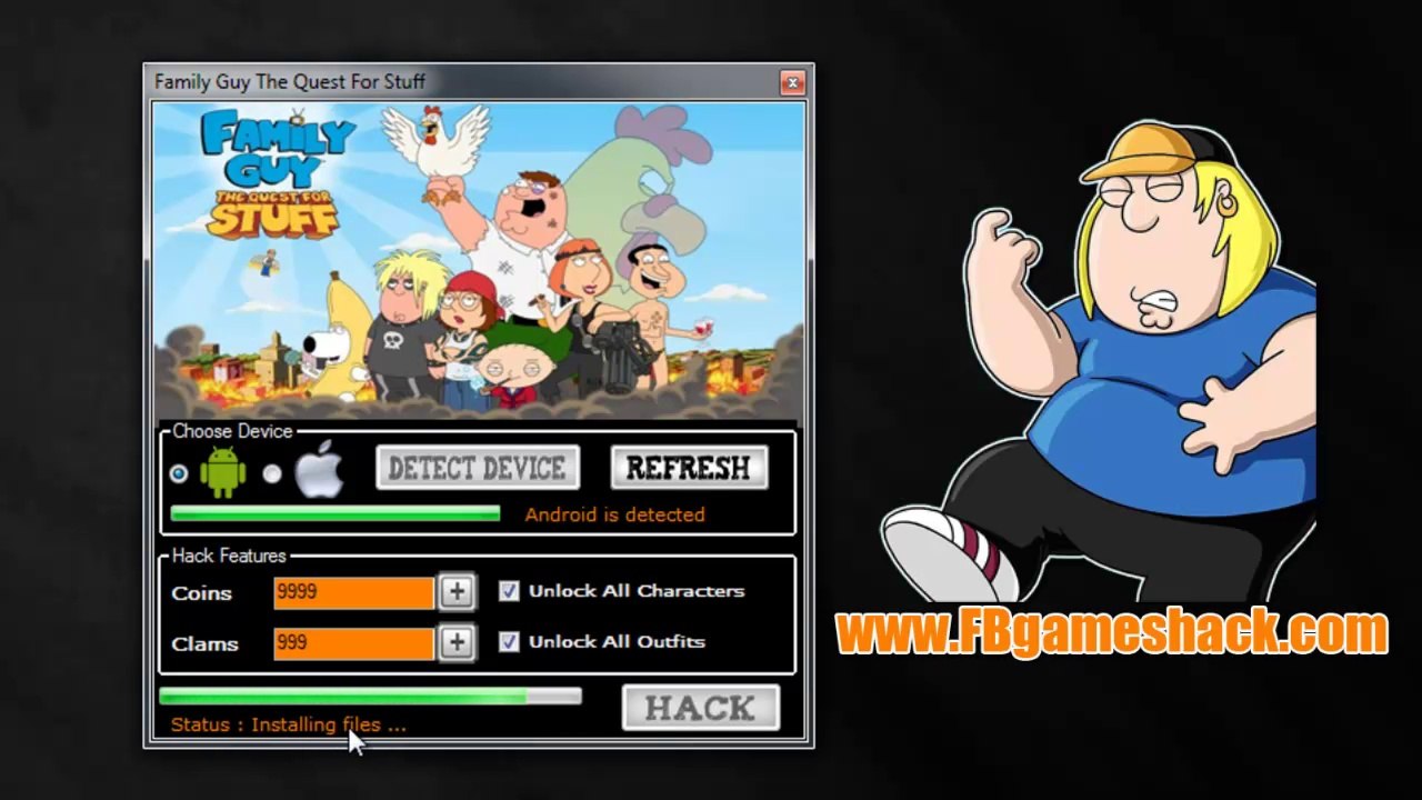 Family Guy The Quest for Stuff Hack Tool Download Cheats - Android and iOS