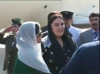 President Asif Ali Zardari arrive in Dushanbe on Sep 01, 2011