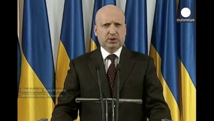 Ucraina: Presidente Turcinov "la Russia ci sta facendo guerra"