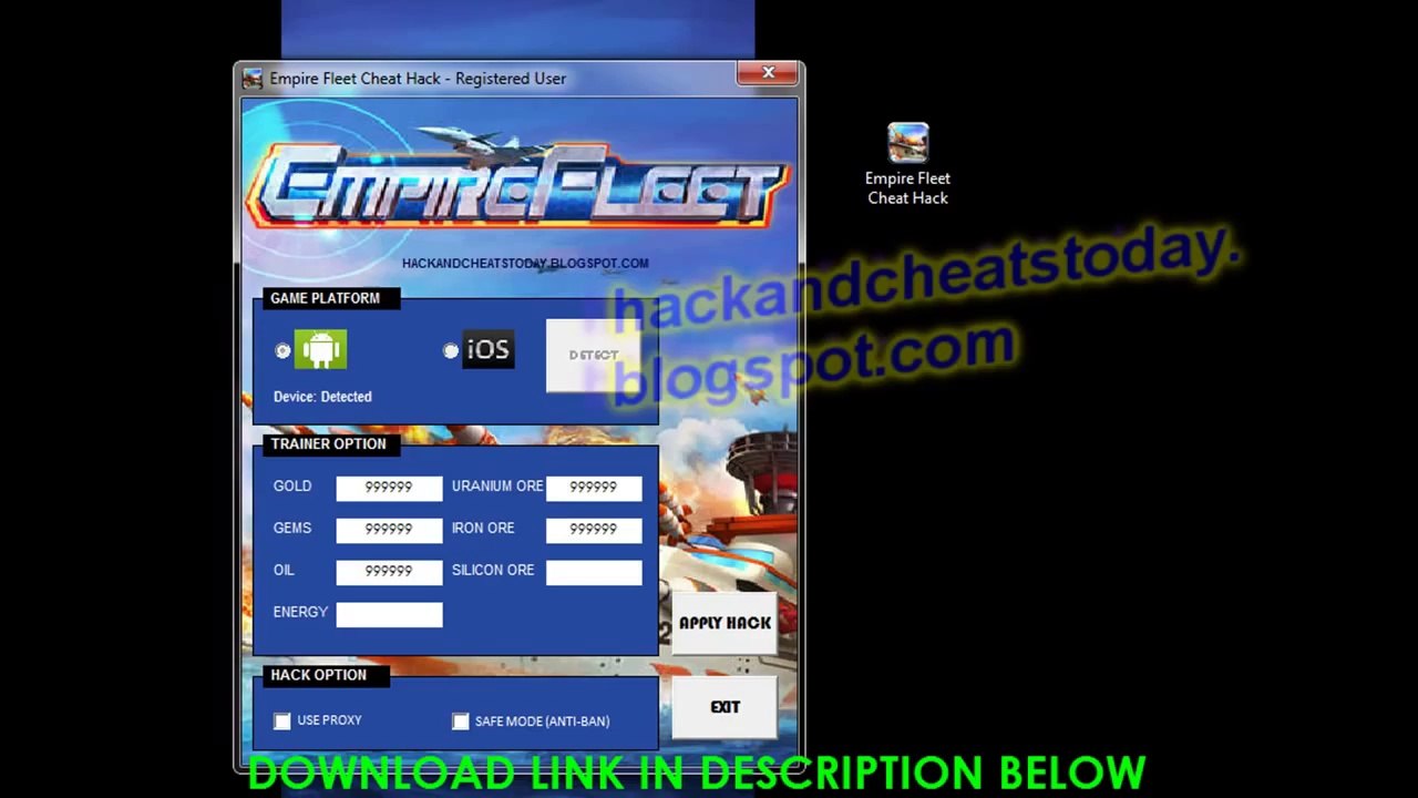 Empire Fleet Cheat Hack 2014 - Unlimited Gold, Unlimited Gems [iOS_Android]