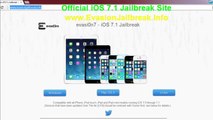 Evasion Jailbreak ios 7.1 Untethered iPhone 5 5s 4 iPod 4th gen iPad 4 3