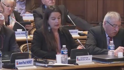 Céline MAGLICA. Voeu contre la réforme des rythmes scolaires. 11 avril 2014