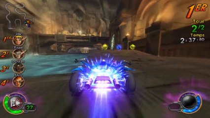 Jak X - Coupe Eco Rouge - Spargus : Temple Précurseur - Course sur Circuit