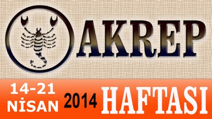 AKREP Burcu Haftalık Astroloji Yorumu (14-21 Nisan) Astroloji Uzmanı Demet Baltacı
