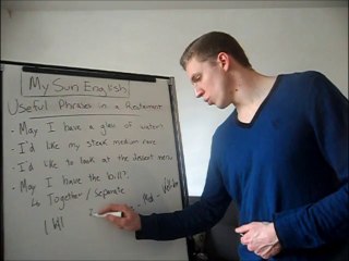 English Lesson: Essential Phrases for Dining at a Restaurant