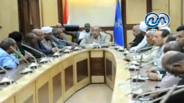 شاهد .. لقاء محافظ اسوان مع قبيلتي الدابودية وبني هلال