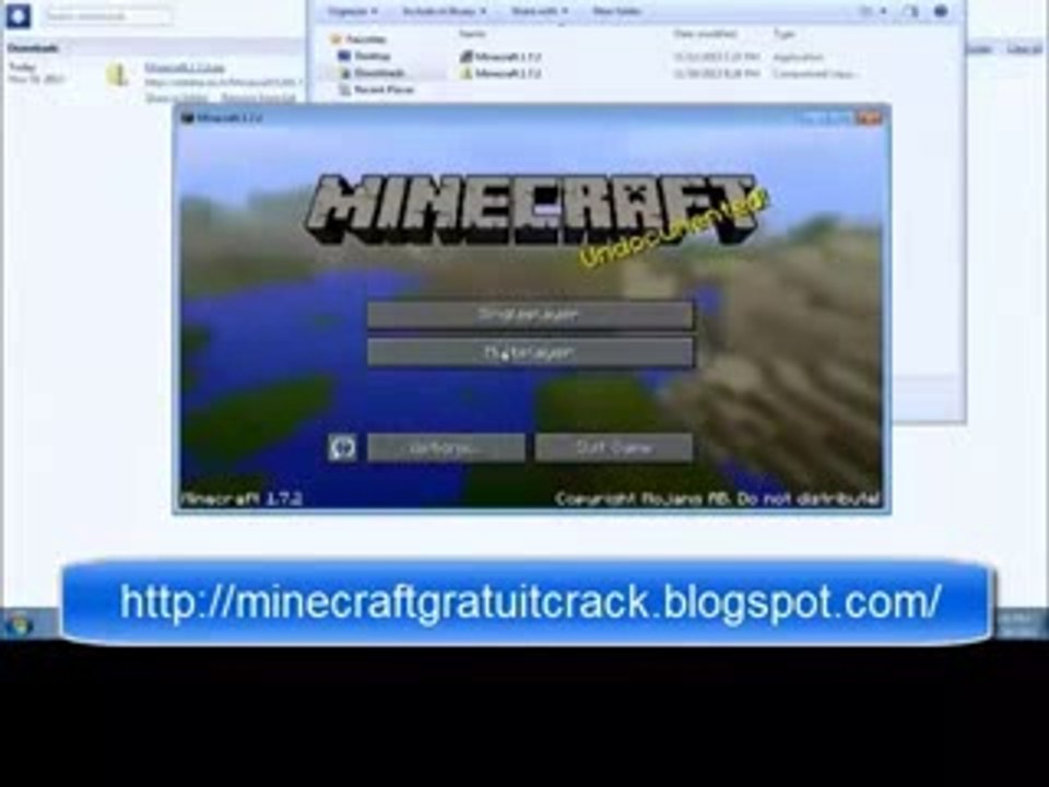 [TUTO FR] Telecharger Minecraft gratuitement 1.7.2 1.7.4 [Cracker 2014]