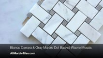 Bianco Carrara Marble Tiles and Mosaics from AllMarbleTiles.com