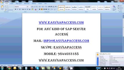 Online SAP BW/BI/BO + ECC Server Access For Practice