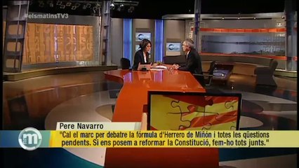 TV3 - Els Matins - Pere Navarro: "Hi ha dos responsables que no existeixi una taula on discutir les
