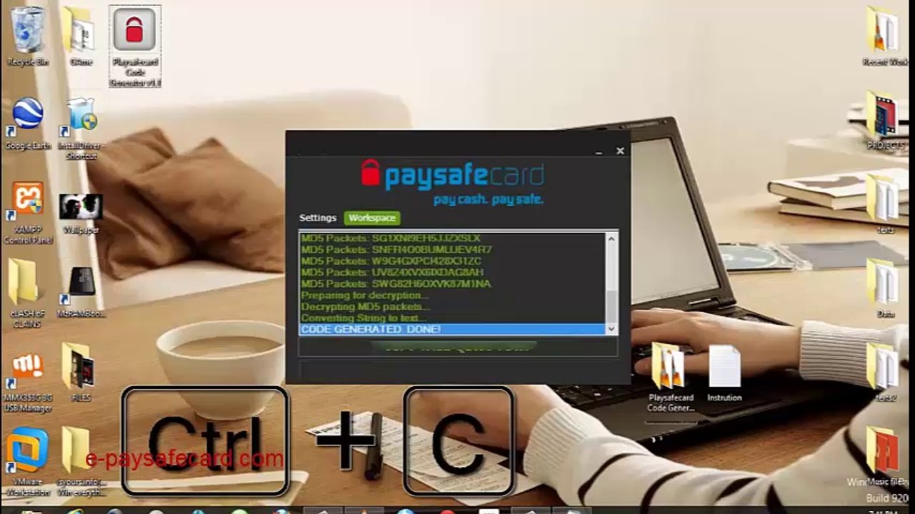 Paysafecard code generator download