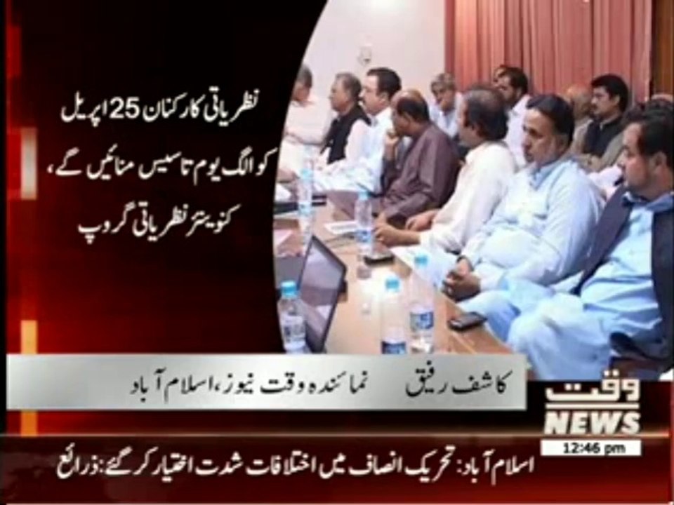 Severe Conflicts in PTI  Groups News Package 14 April 2014