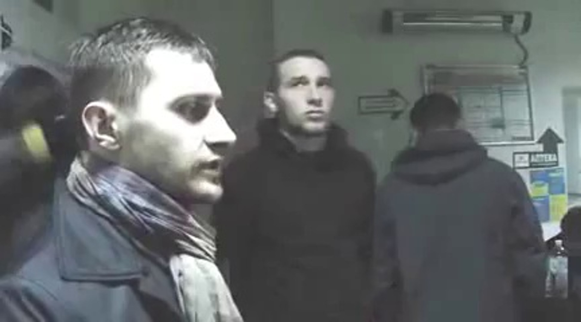 ⁣Побиті  Беркутом  активісти, що їхали у Харків на ходу за єдність України