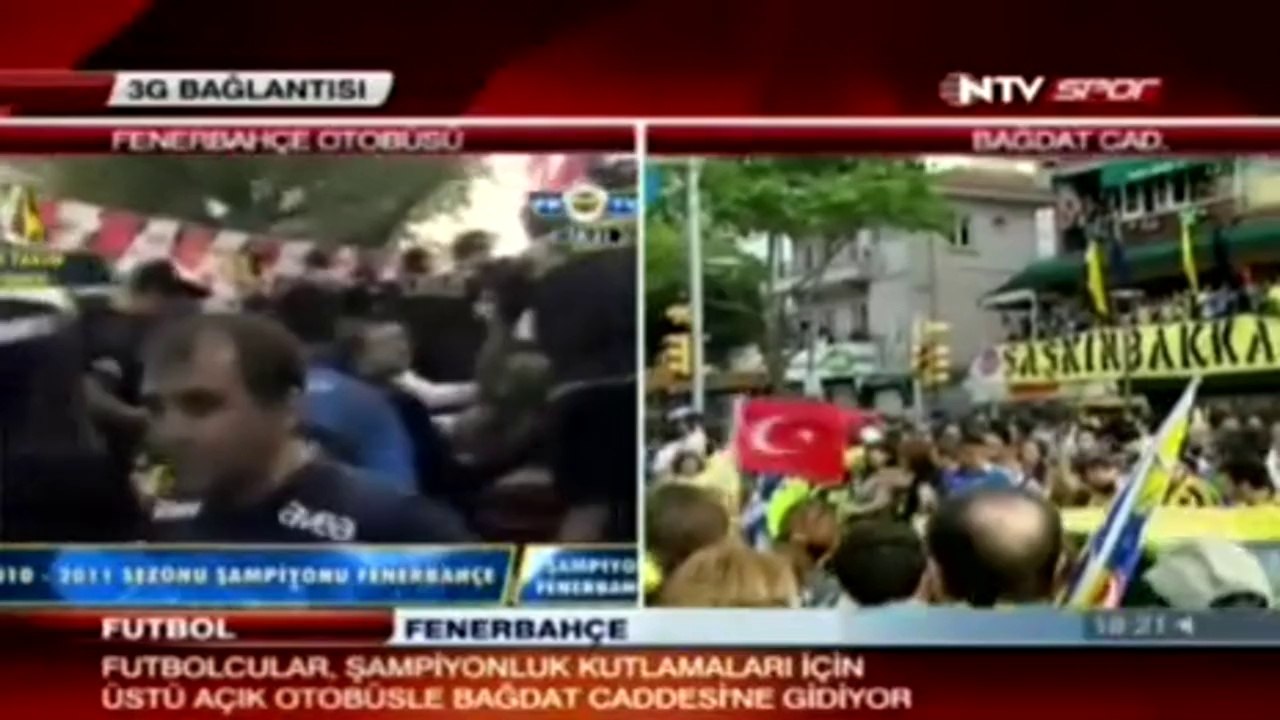 2010-2011 Şampiyonluk kutlaması..Bağdat Caddesi.
