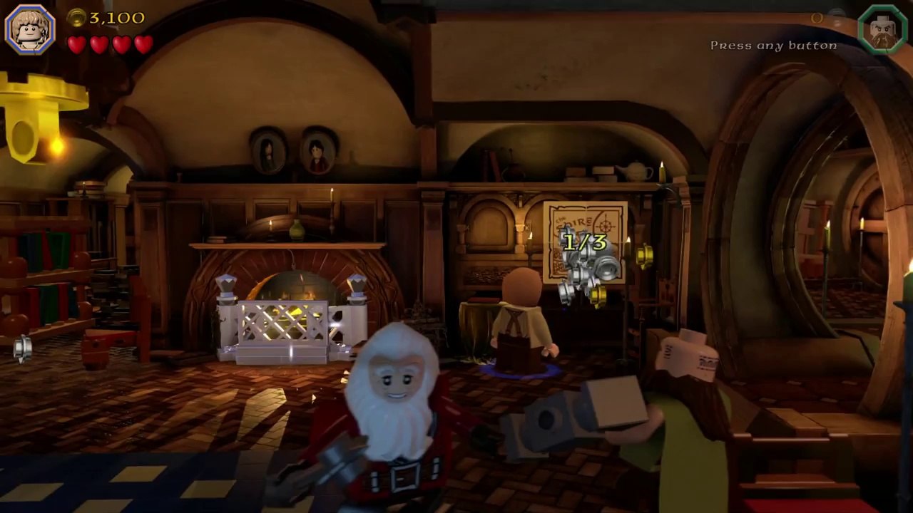 Lego The Hobbit PS4 Gameplay - An Unexpected Party 1080P - Pt 3