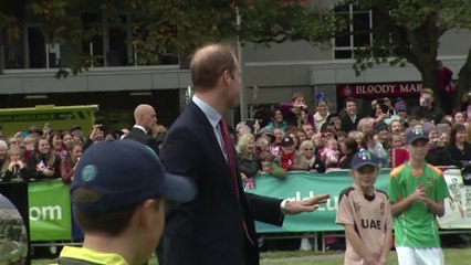 William and Kate play cricket in New Zealand