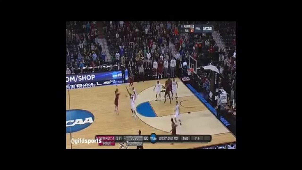 NMSUs_Kevin_Aronis_Hits_Deep_3-Pointer_To_Force_Overtime_vs_San_Diego_State