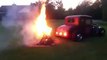 Tunning Car lighting up a fire! Crazy!