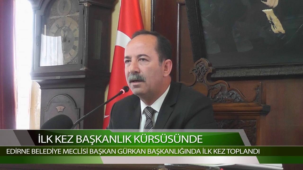 İLK KEZ BAŞKANLIK KÜRSÜSÜNDE