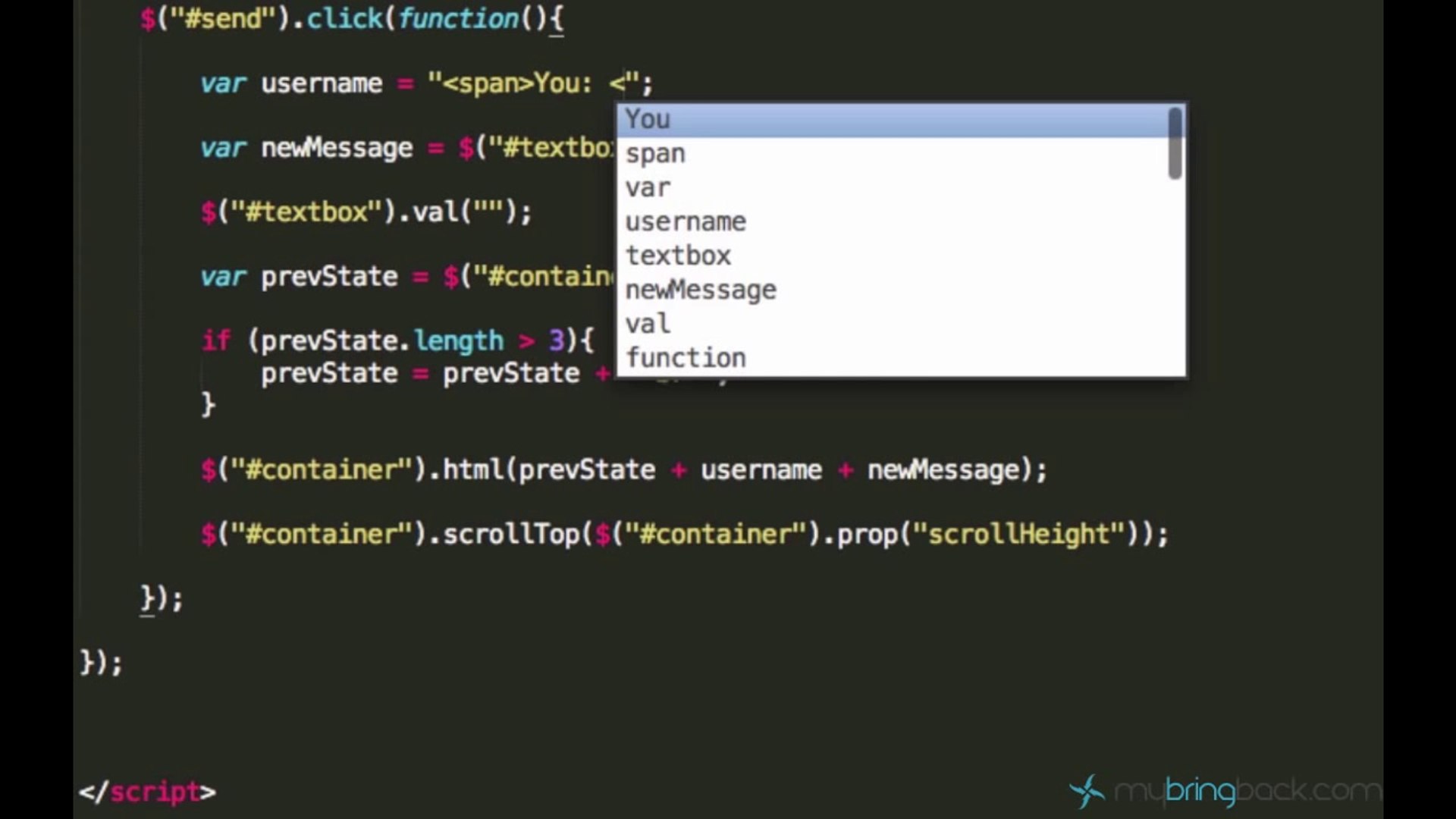 ⁣jQuery and AJAX Tutorials 12 | Adding the Username