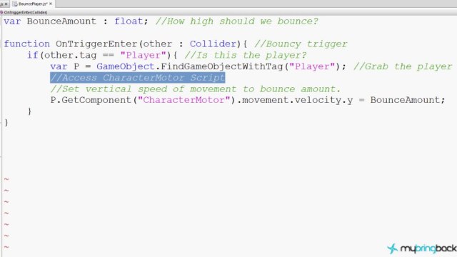 Unity 2D Game Development 20 : Creating a Bouncy Platform