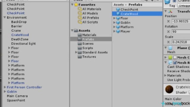 Unity 2D Game Development 14 : Prefabs and Creating Multiple Scenes