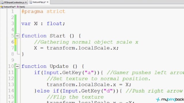 Unity 2D Game Development 3 : Beginning scripting and Image Rotation