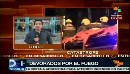 Pérdidas por incendio en Valparíso serían de 80 mil millones USD