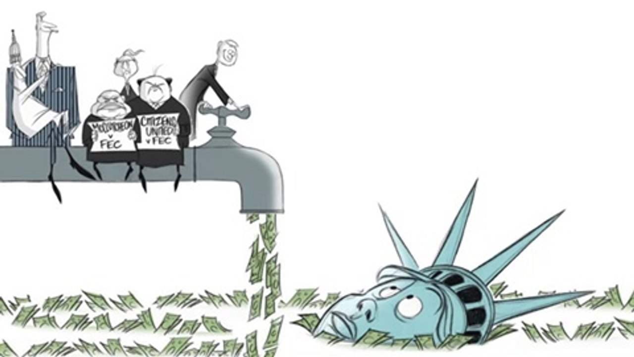 Money corrupts the democratic process