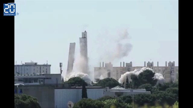 Démolition de la Tour H à Montpellier