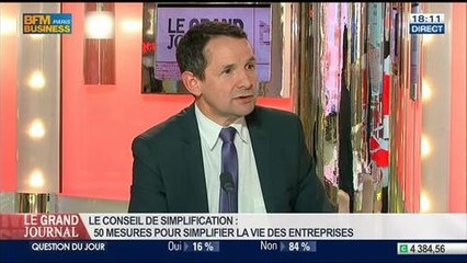 Thierry Mandon et Guillaume Poitrinal, co-présidents du Conseil de simplification, dans Le Grand Journal - 14/04 1/4