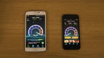 Samsung Galaxy S5 vs. iPhone 5 - Internet Speed Test