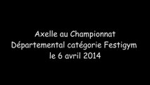 Axelle Championnat Départemental Festigym 6 avril