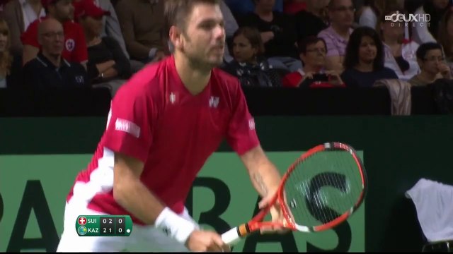Stanislas Wawrinka vs. Andrey Golubev - Davis Cup 2014 Highlights [HD]