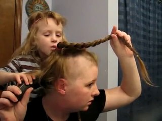 haircut and headshave women