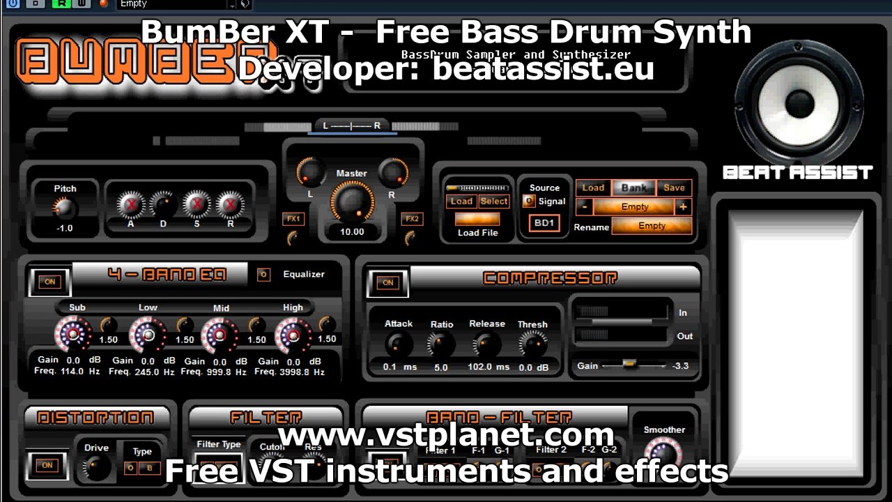 Drum VST - Kick synth "BumBer XT" - vstplanet.com