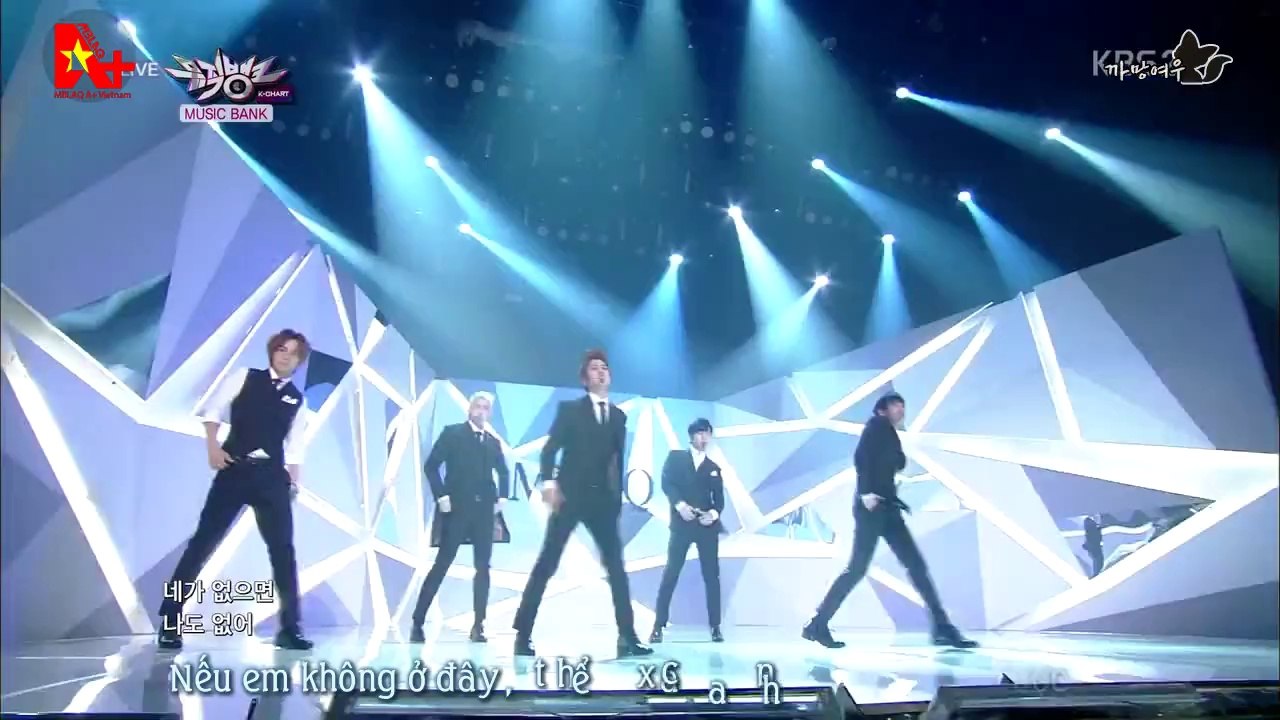 [Vietsub][Perf] 140328 MBLAQ - Be a Man (MusicBank ComeBackStage)[AplusVNTeam]