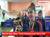 Mardin'deki Masa Tenisi Şampiyonası Sona Erdi