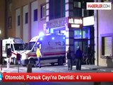 Otomobil, Porsuk Çayı'na Devrildi: 4 Yaralı