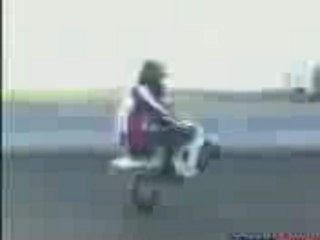 pocket bike wheeling a 80 km/h