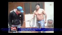 VIDEO: ladrón recibe violento castigo por robar motocicleta en Iquitos (1/2)